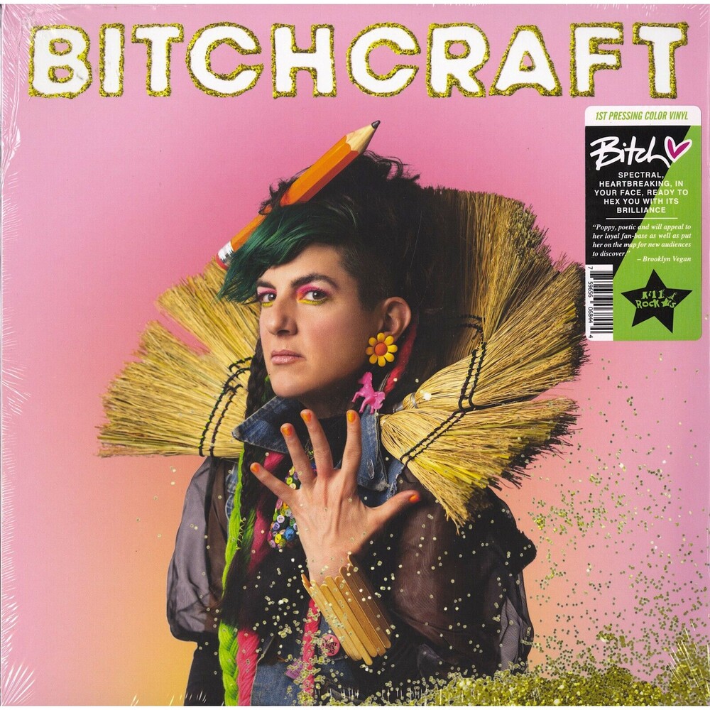 Bi - Bitchcraft - Limited Edition Lime Colored Vinyl LP, NEW, Kill Rock Stars